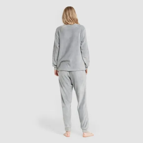 Pijama coral punho mulher Hello Wednesday indigo