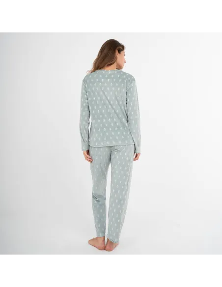 Pijama veludo super soft mulher Nemo verde caça Pijama veludo super soft mulher Nemo verde caça