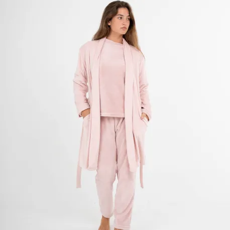 Roupão veludo super soft liso