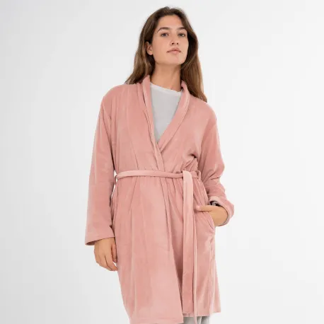 Roupão veludo super soft liso