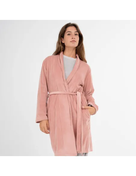 Roupão veludo super soft liso