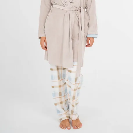 Roupão veludo super soft liso