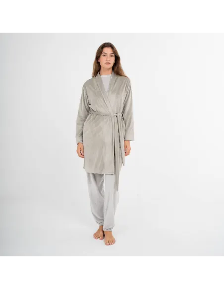 Roupão veludo super soft liso