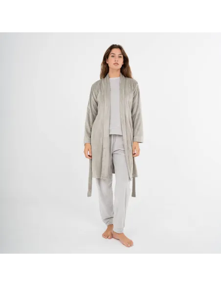 Roupão veludo super soft liso