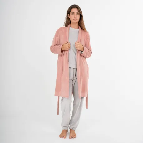 Roupão veludo super soft liso