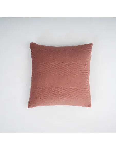 Almofada quadrada de veludo de algodão Hungria lisa 50x50 - capa + enchimento