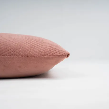 Almofada quadrada de veludo de algodão Hungria lisa 50x50 - capa + enchimento