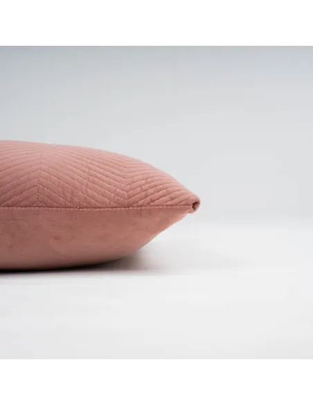 Almofada quadrada de veludo de algodão Hungria lisa 50x50 - capa + enchimento