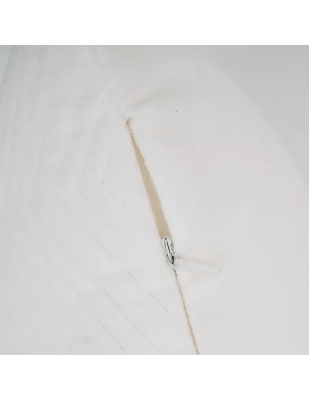 Almofada quadrada de veludo de algodão Hungria lisa 50x50 - capa + enchimento