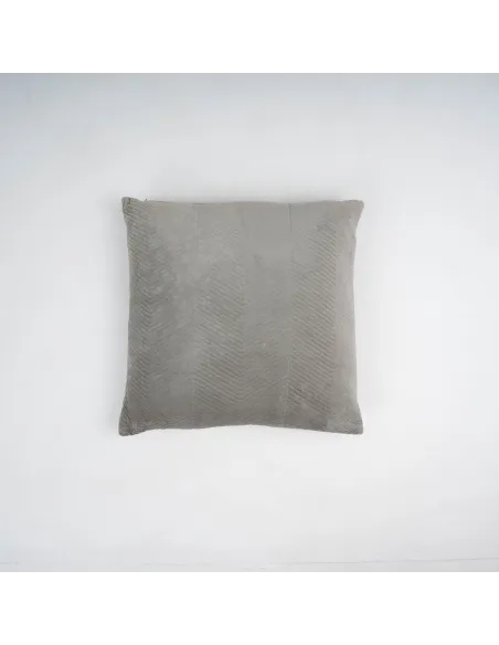 Almofada quadrada de veludo de algodão Hungria lisa 50x50 - capa + enchimento