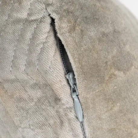 Almofada quadrada de veludo de algodão Hungria lisa 50x50 - capa + enchimento