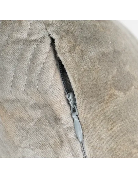 Almofada quadrada de veludo de algodão Hungria lisa 50x50 - capa + enchimento