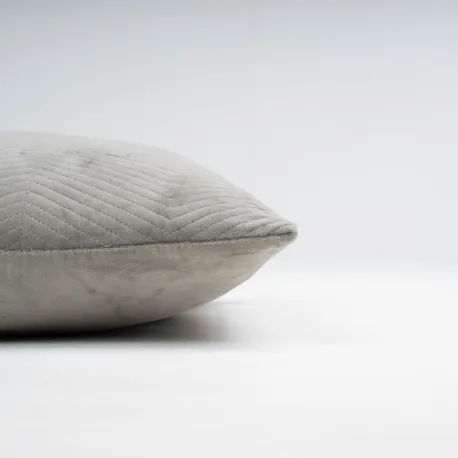 Almofada quadrada de veludo de algodão Hungria lisa 50x50 - capa + enchimento