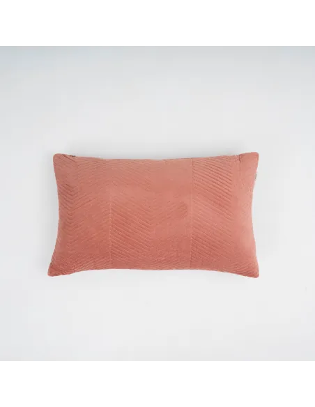 Almofada retangular de veludo de algodão Hungria lisa - capa + enchimento