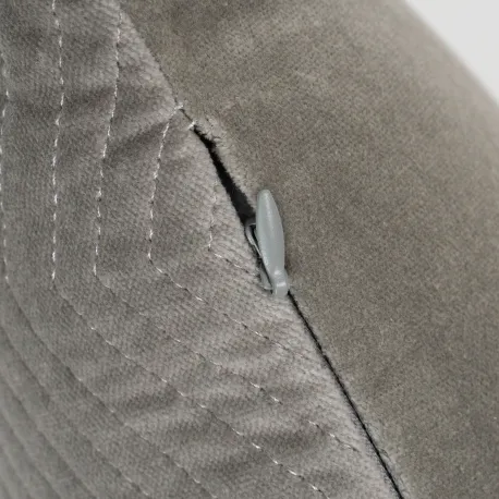 Almofada retangular de veludo de algodão Hungria lisa - capa + enchimento