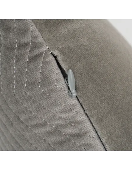 Almofada retangular de veludo de algodão Hungria lisa - capa + enchimento