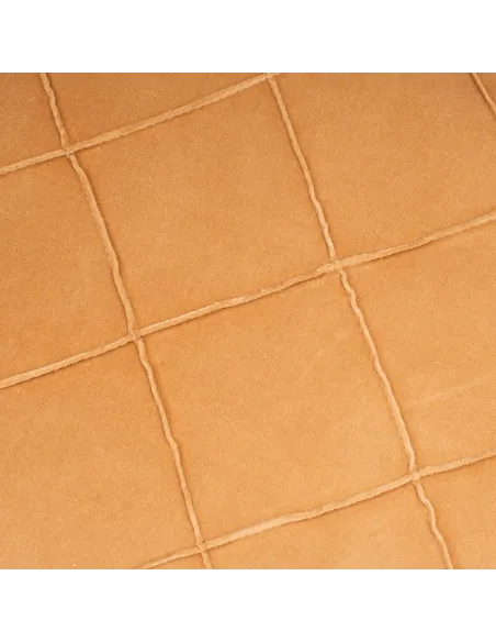 Almofada quadrada em veludo e algodão Rombo liso 50x50 - capa + enchimento