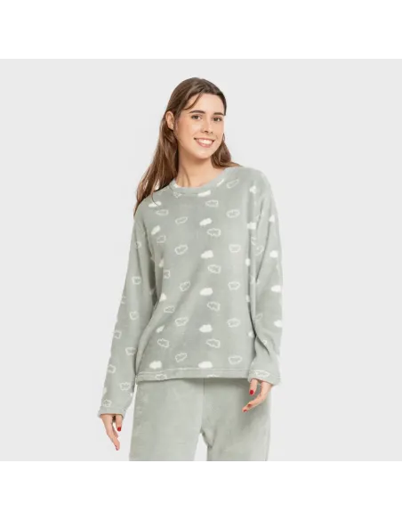 Pijama coral Nube New verde tiffany