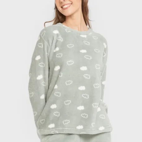 Pijama coral Nube New verde tiffany