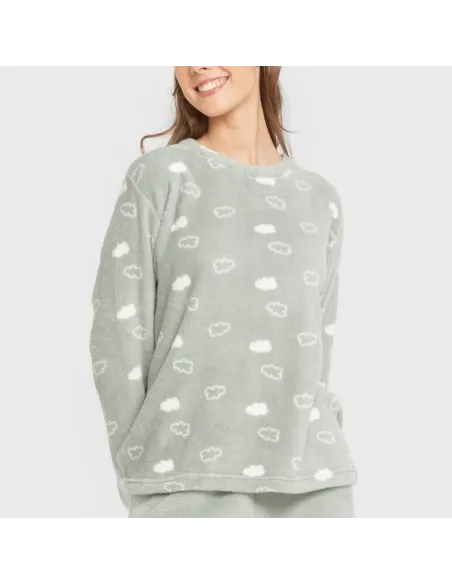 Pijama coral Nube New verde tiffany