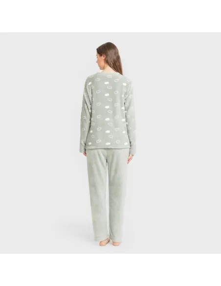 Pijama coral Nube New verde tiffany