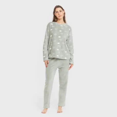 Pijama coral Nube New verde tiffany