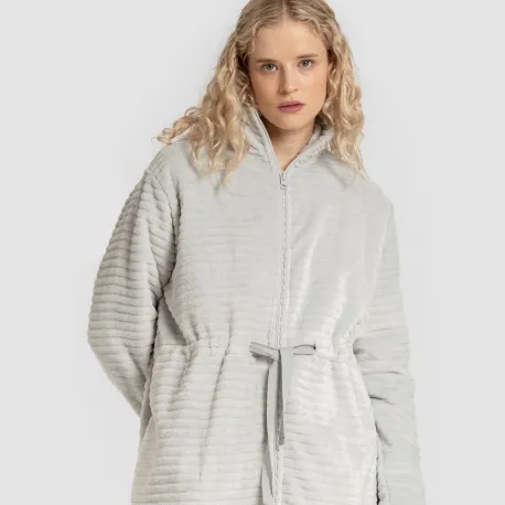 Roupão veludo Raya fecho éclair