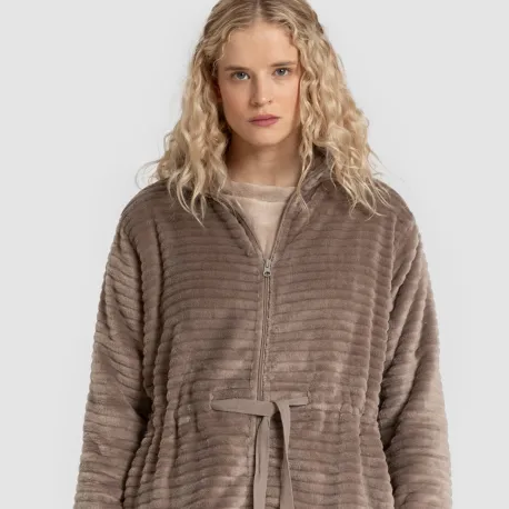 Roupão veludo Raya fecho éclair