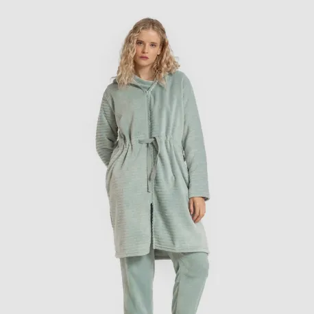 Roupão veludo Raya fecho éclair