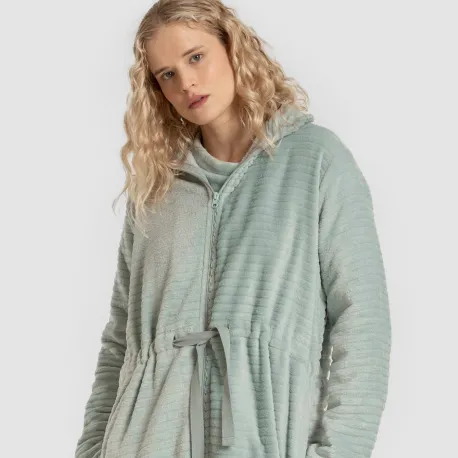 Roupão veludo Raya fecho éclair