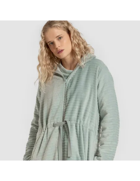 Roupão veludo Raya fecho éclair