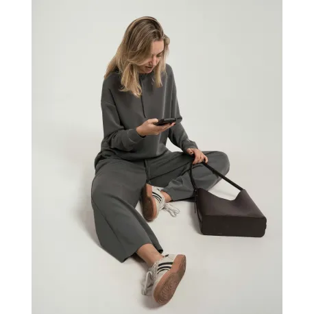 Calça comprida fluida mulher