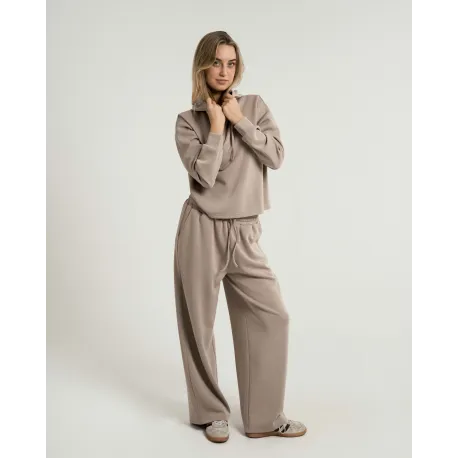 Calça comprida fluida mulher