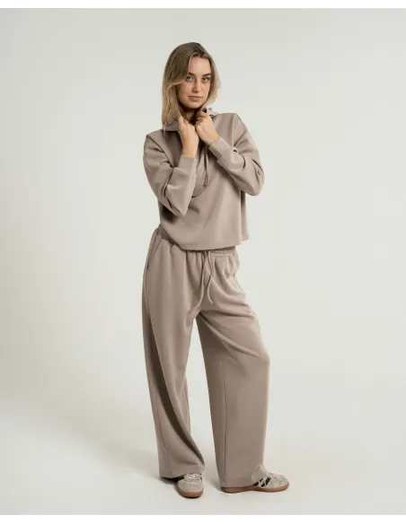 Calça comprida fluida mulher