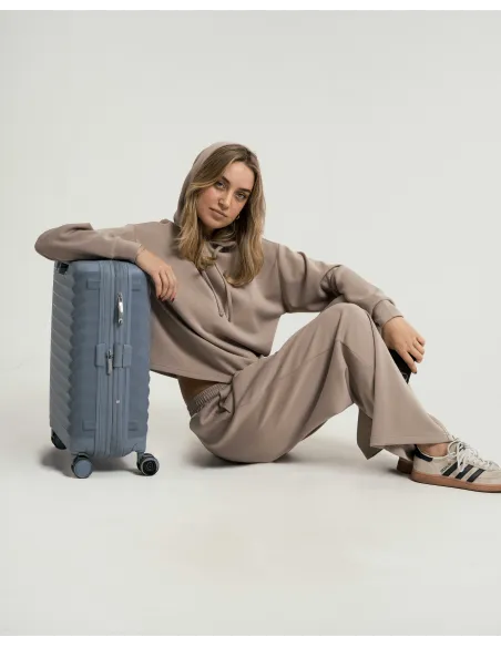 Calça comprida fluida mulher