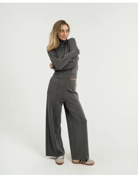 Camisola fluida mulher com gola subida