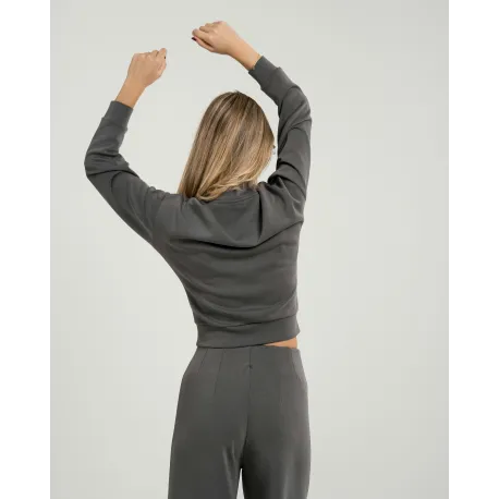 Camisola fluida mulher com gola subida