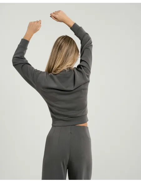 Camisola fluida mulher com gola subida