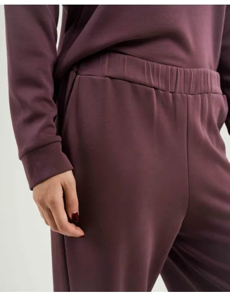 Camisola fluida com meia abertura mulher