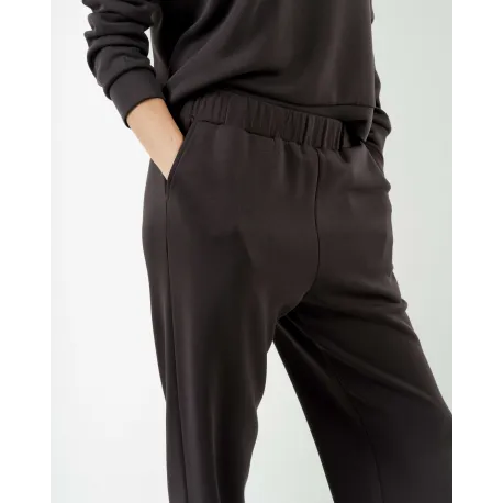 Camisola fluida com meia abertura mulher