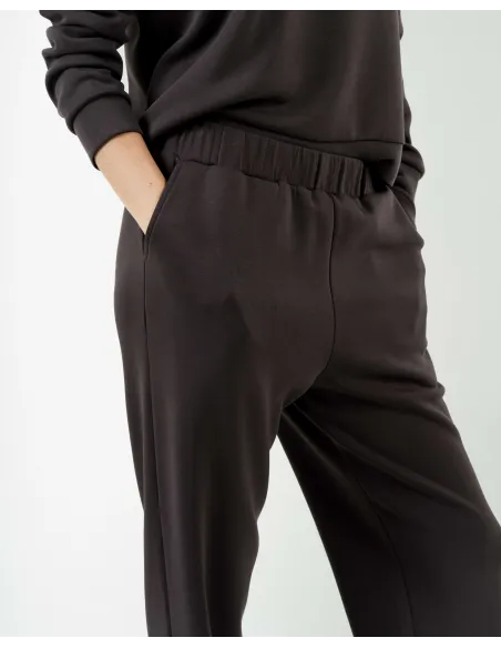 Camisola fluida com meia abertura mulher