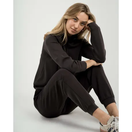 Camisola fluida com meia abertura mulher