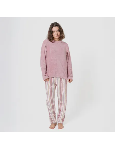 Pijama coral Raya Calendula rosa