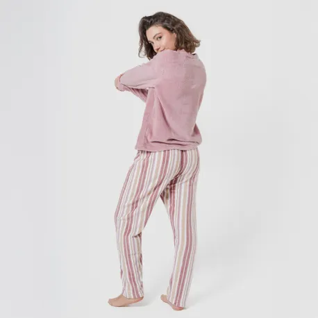 Pijama coral Raya Calendula rosa