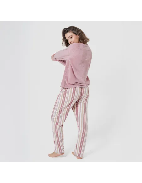 Pijama coral Raya Calendula rosa