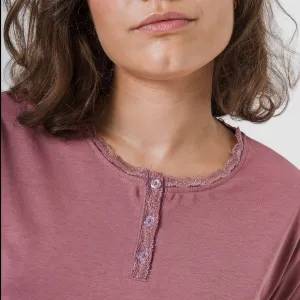 Pijama algodão Raya Elvis malva rosa 2