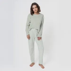 Pijama veludo super soft mulher Raya Astria verde tiffany