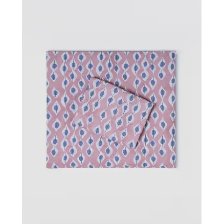 Jogo de lençóis de algodão Concha malva