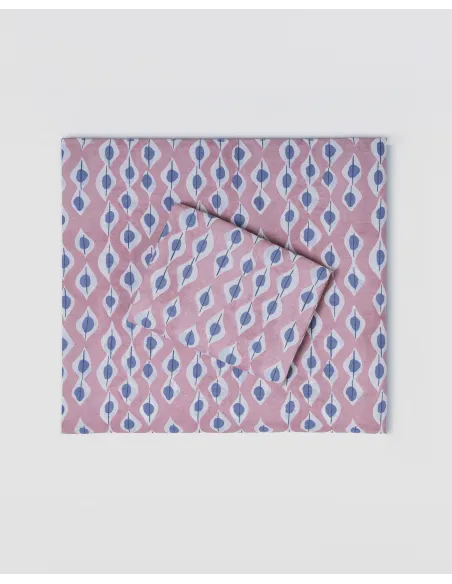 Jogo de lençóis de algodão Concha malva