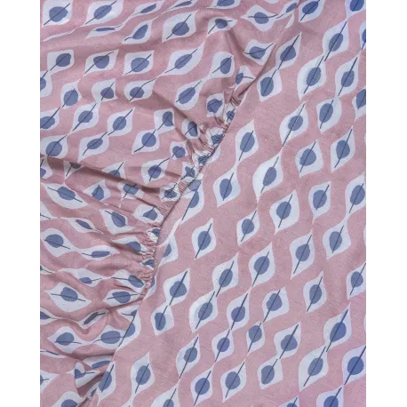 Jogo de lençóis de algodão Concha malva